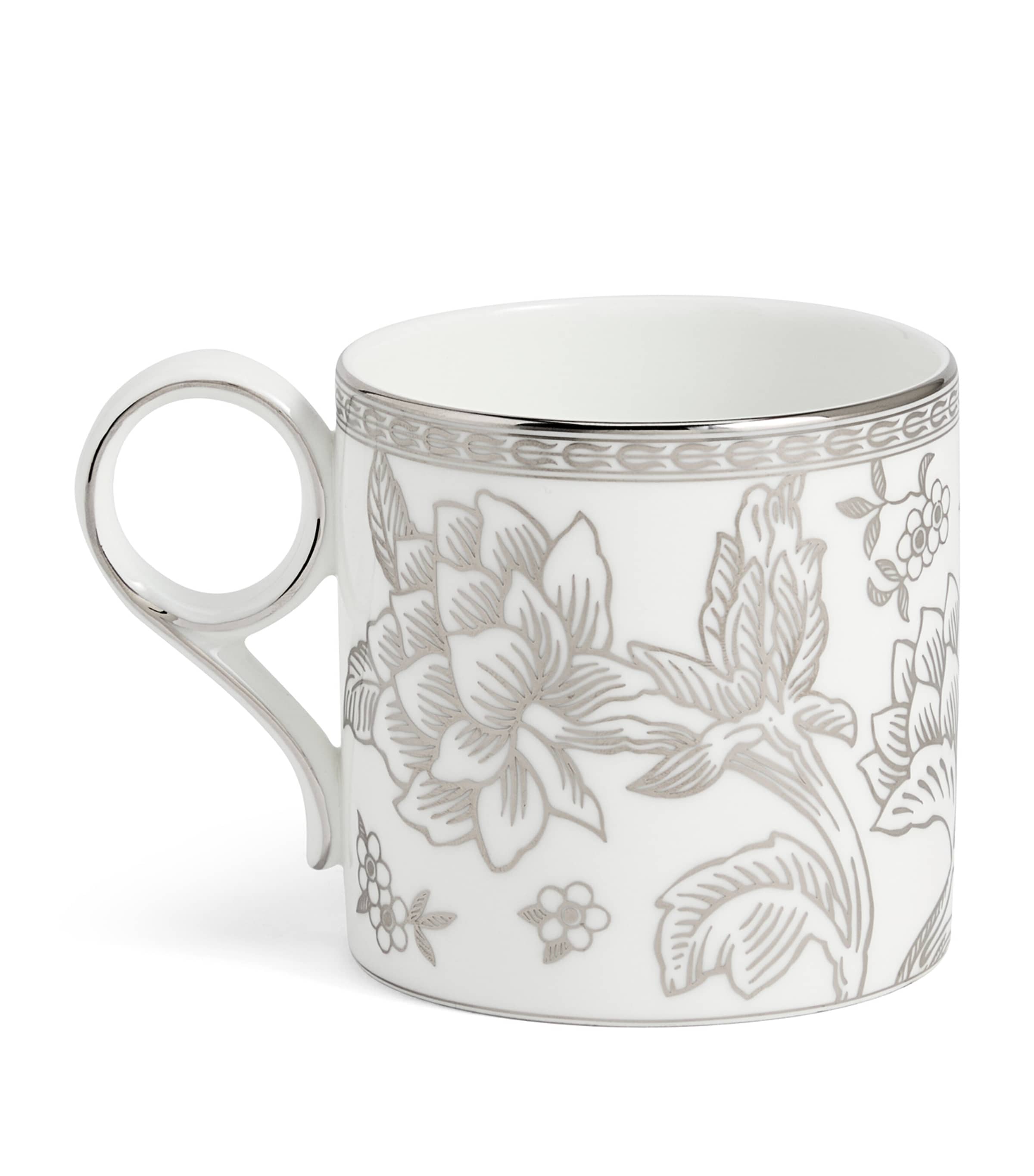 Wedgwood Silver Tonquin bone china mug (British brand)
