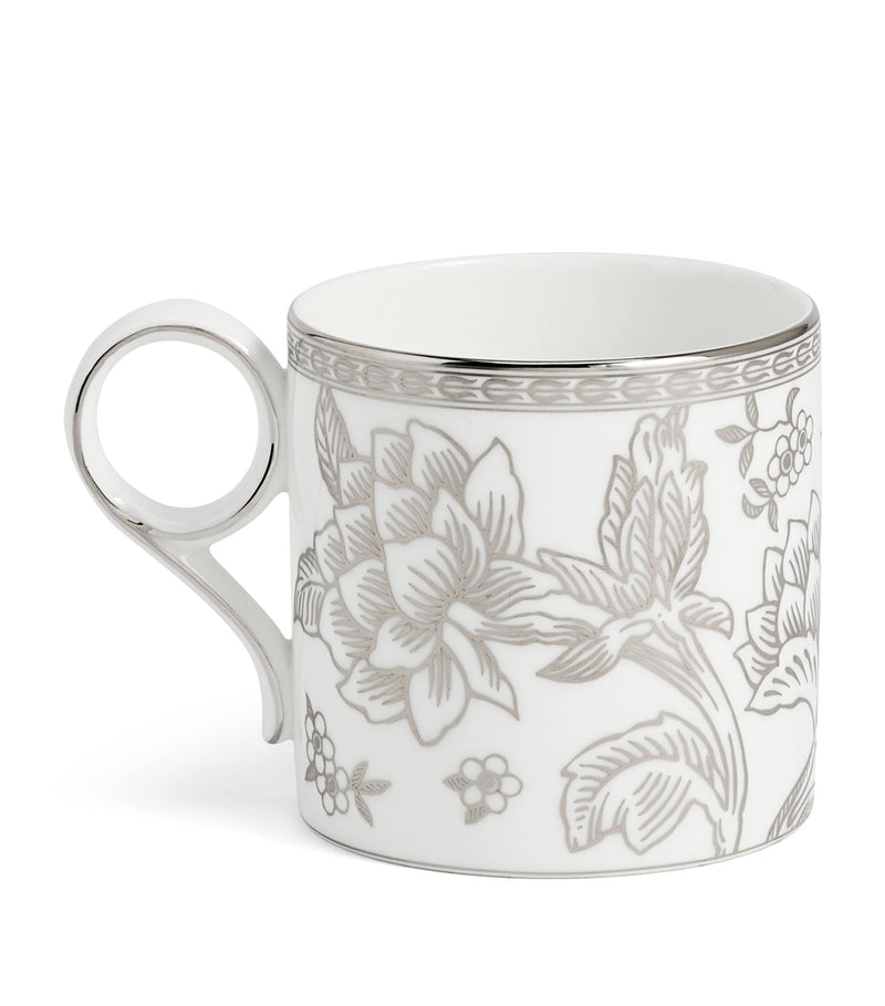 Wedgwood Silver Tonquin bone china mug (British brand)