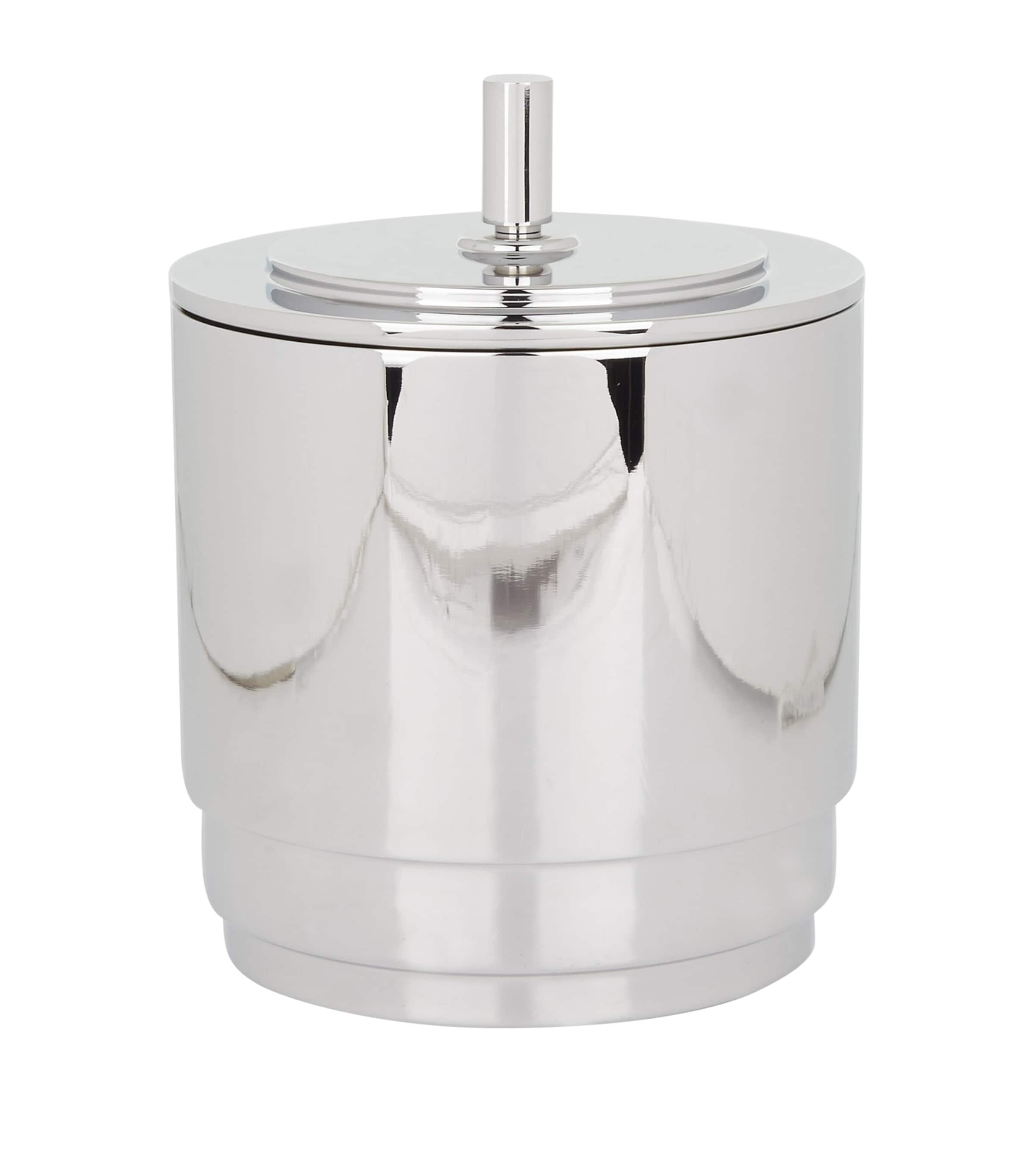 Georg Jensen Manhattan ice bucket and tongs set, UK version