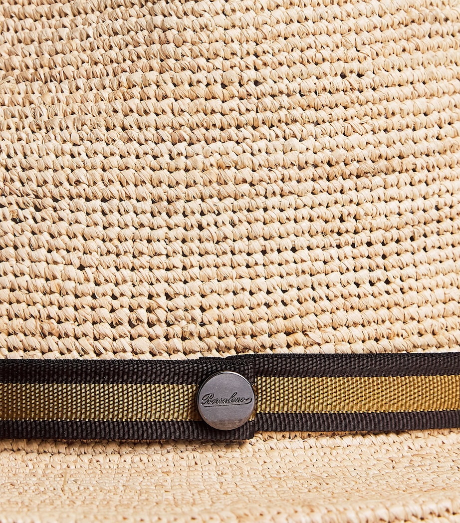 Borsalino hand-crocheted Argentina raffia hat - British product