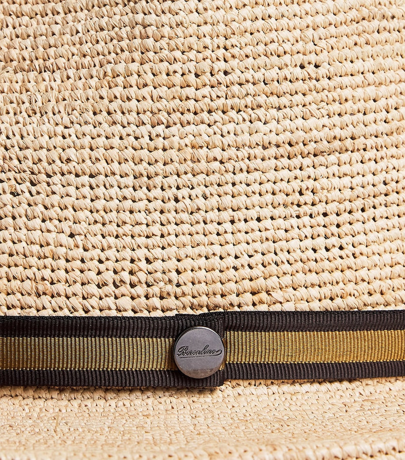 Borsalino hand-crocheted Argentina raffia hat - British product