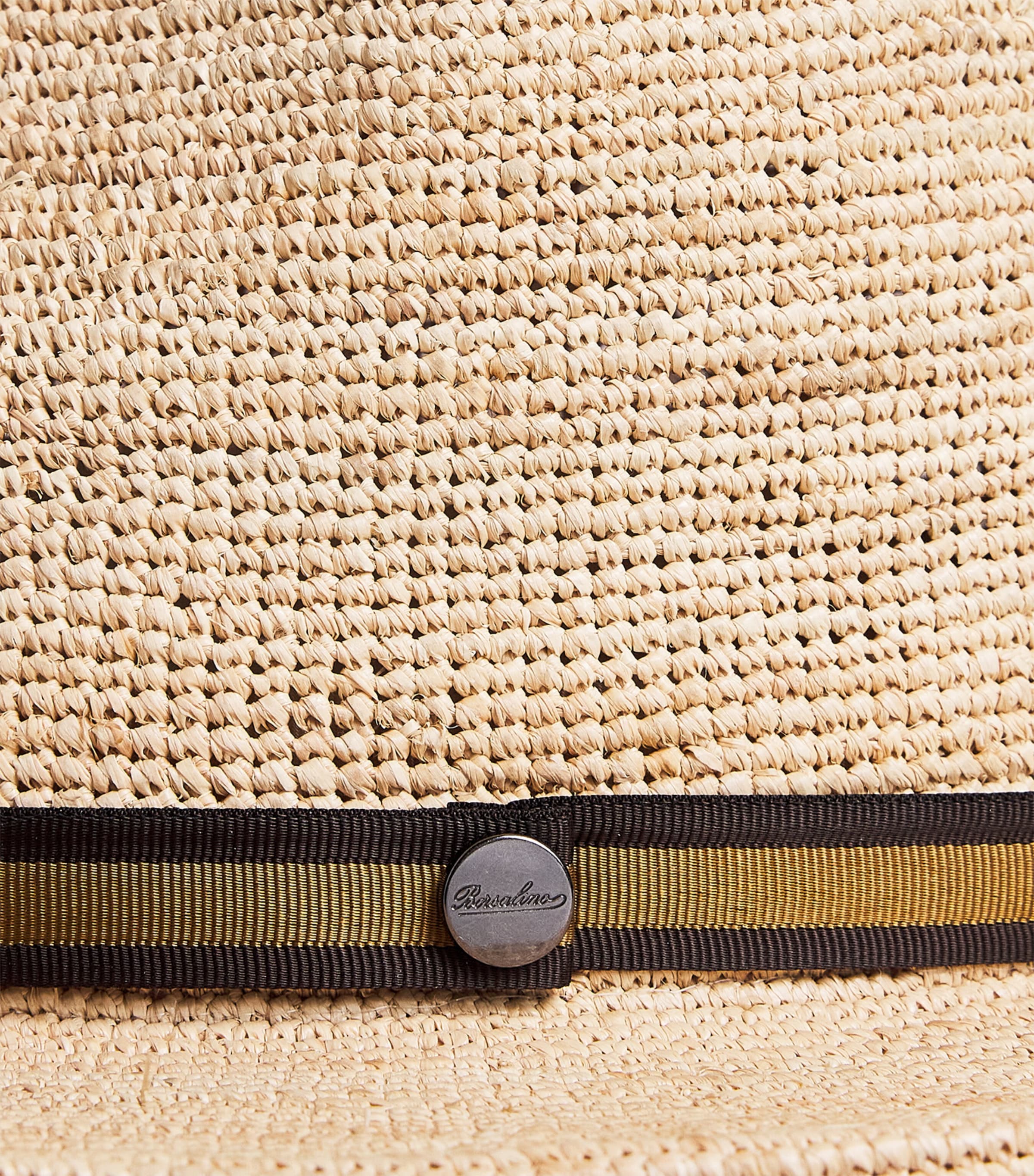 Borsalino hand-crocheted Argentina raffia hat - British product