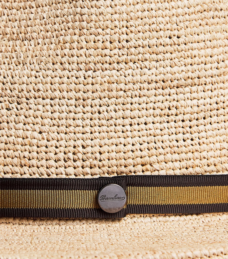 Borsalino hand-crocheted Argentina raffia hat - British product
