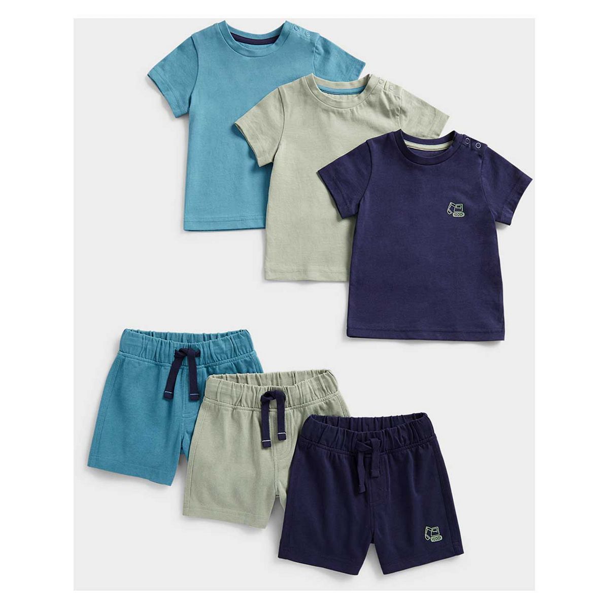 Mothercare Jersey Shorts and T-Shirts - 6 Pack GOODS Boots   