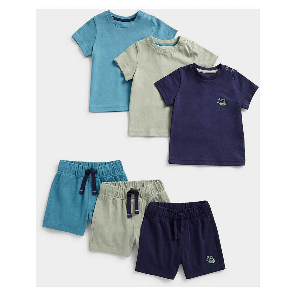 Mothercare Jersey Shorts and T-Shirts - 6 Pack