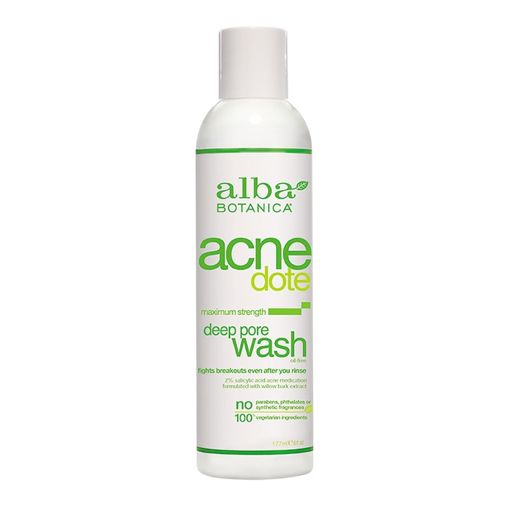 Alba Botanica Acne Deep Pore Wash 177ml Natural Face Care Holland&Barrett   