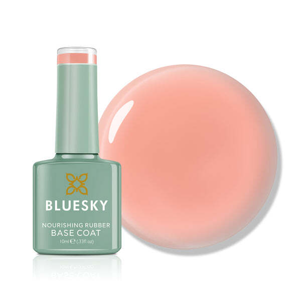 Bluesky nail base coat Peach Glow 10ml (British brand)