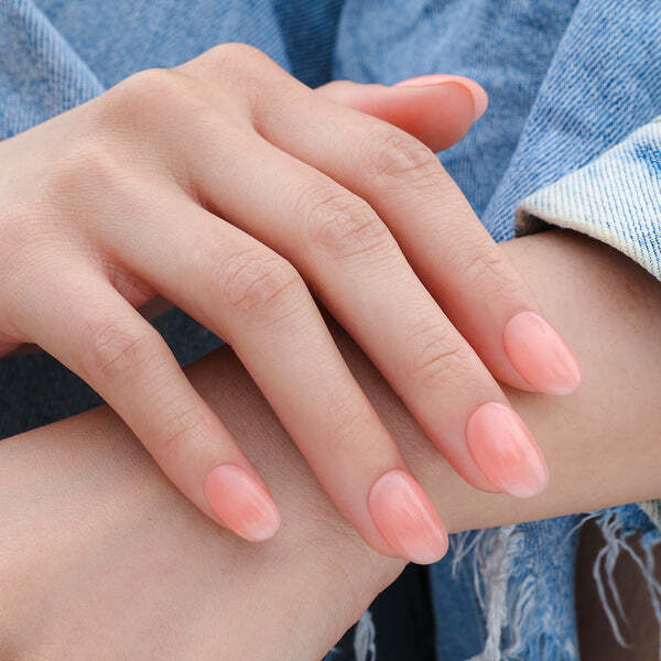 Bluesky nail base coat Peach Glow 10ml (British brand)