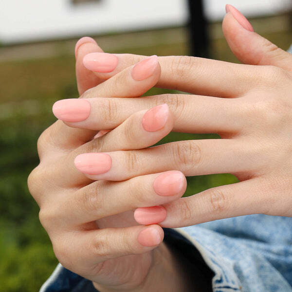 Bluesky nail base coat Peach Glow 10ml (British brand)
