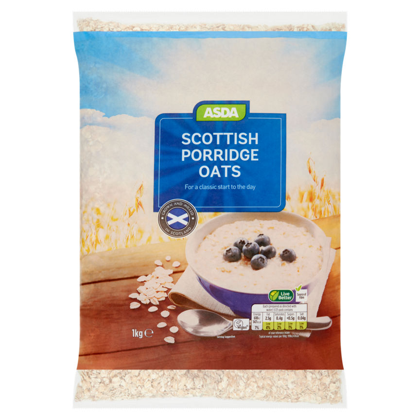 ASDA Scottish Porridge Oats Cereals ASDA   