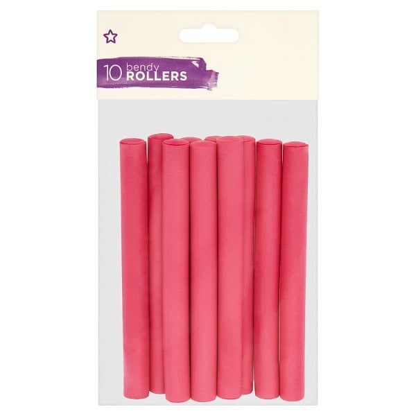 Superdrug Pink Bendy Rollers X10