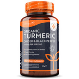 Nutravita Organic Turmeric, Black Pepper & Ginger - 180 Caps GOODS Superdrug   