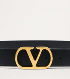 Valentino Garavani belt VLogo Signature leather 3cm, imported from the UK