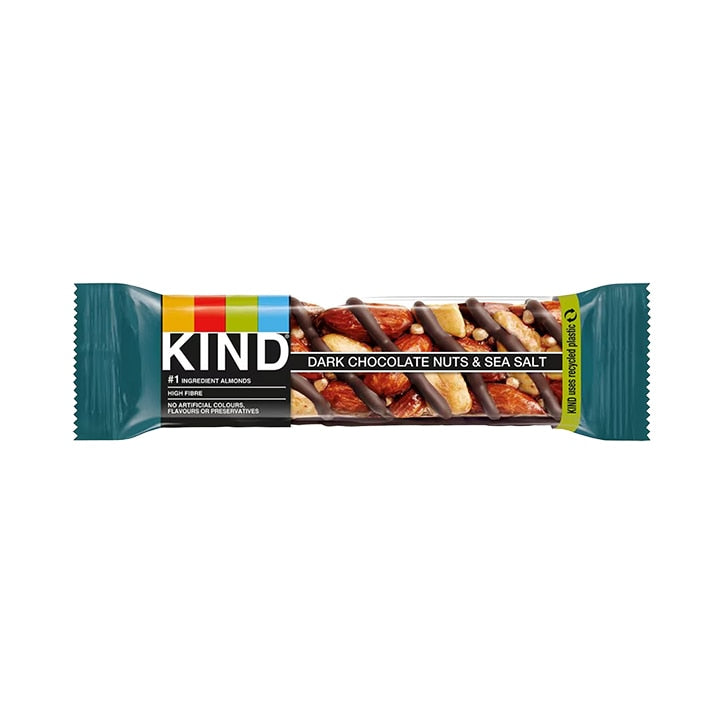 KIND Dark Chocolate Nuts & Sea Salt Bar 40g Snack Bars Holland&Barrett   