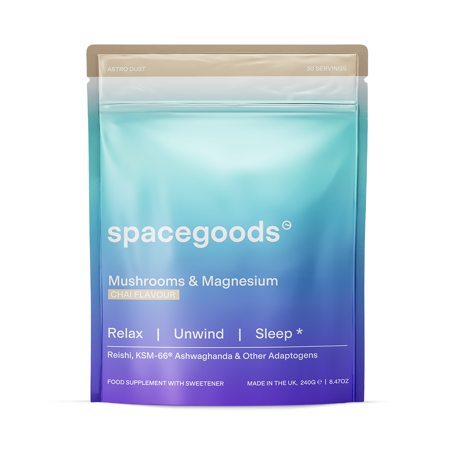 Spacegoods Astro Dust Chai superfood powder 240g - British product