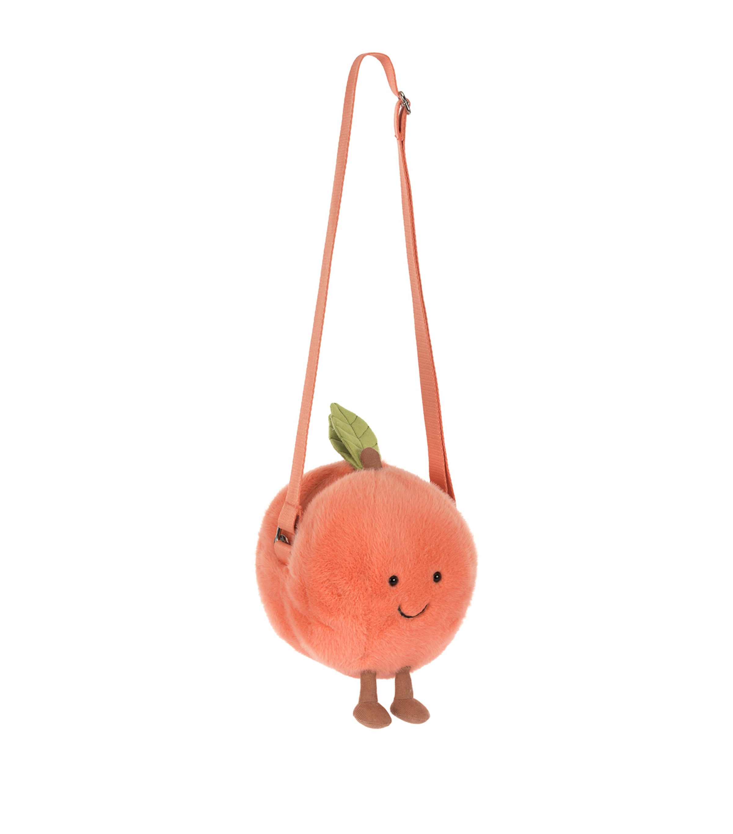 Jellycat Amuseables Peach soft toy shoulder bag, UK version