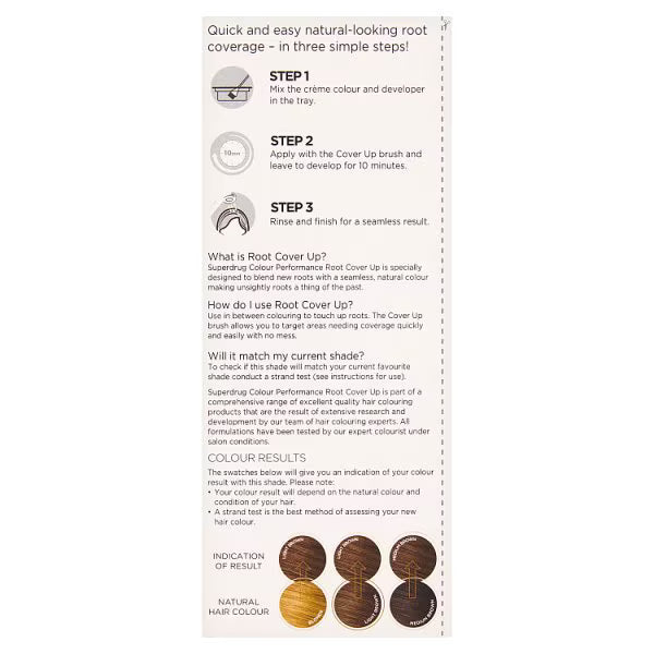 Superdrug Root Cover Up Light Brown 6.0 (British brand)