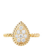Boucheron Serpent Bohème 18kt gold diamond ring, imported from the UK