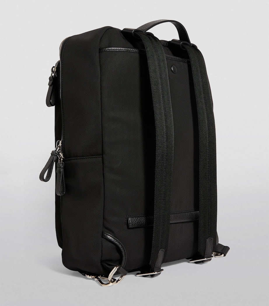 Giorgio Armani backpack recycled polyester leather trims - British product