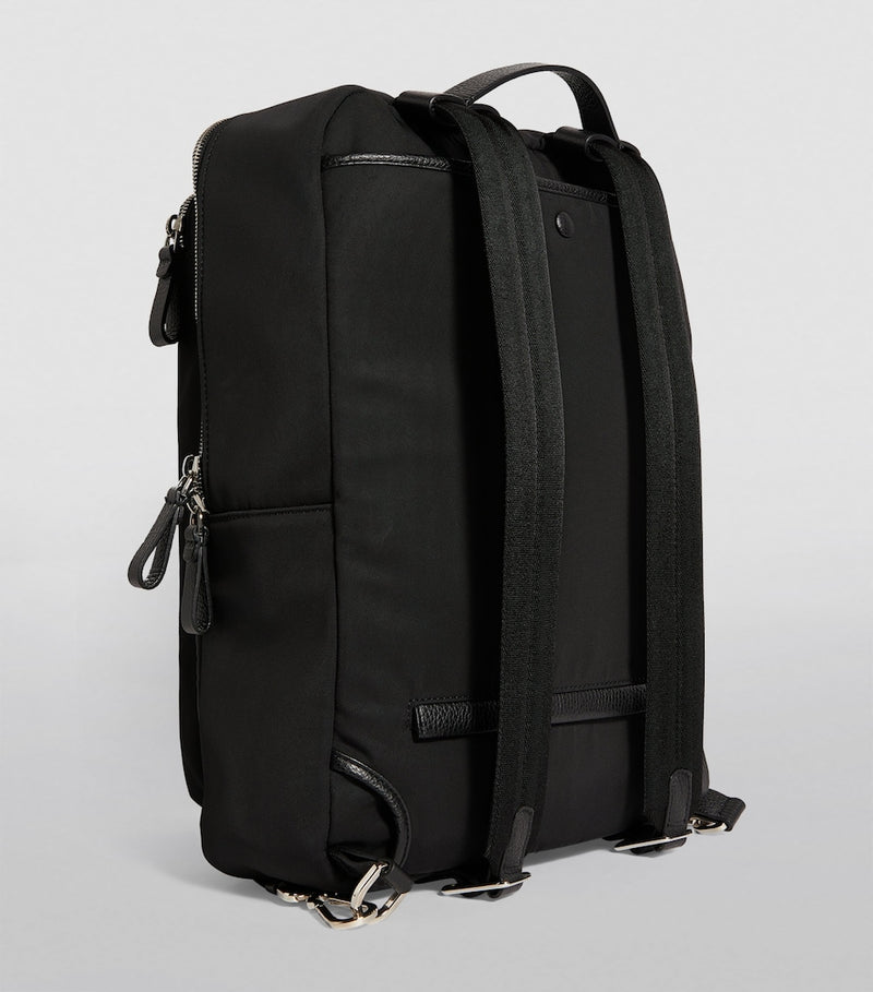 Giorgio Armani backpack recycled polyester leather trims - British product