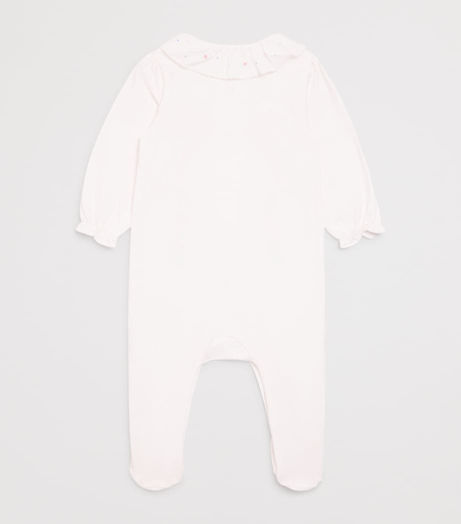 Tartine et Chocolat cotton frill-collar all-in-one 0-24 months (British brand)