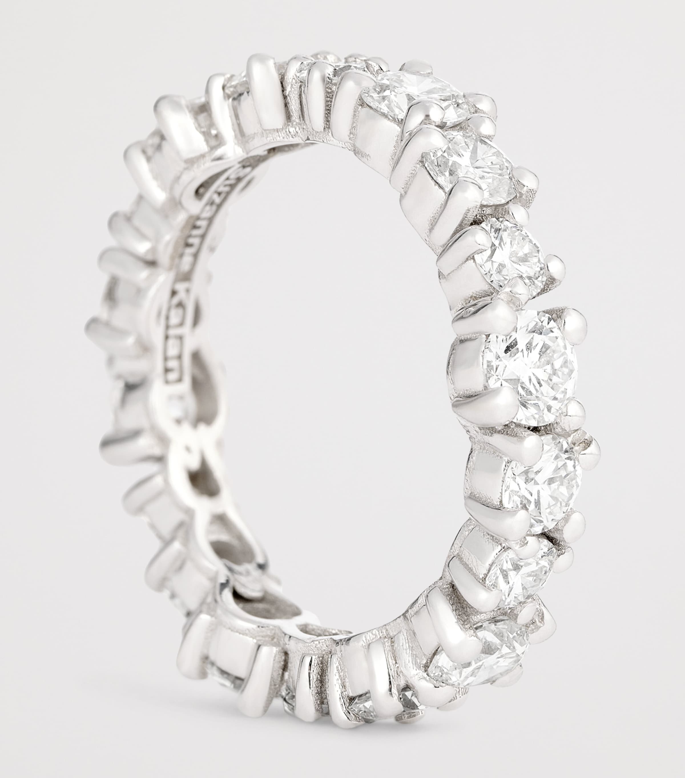 Suzanne Kalan diamond eternity ring 18kt white gold (British brand)