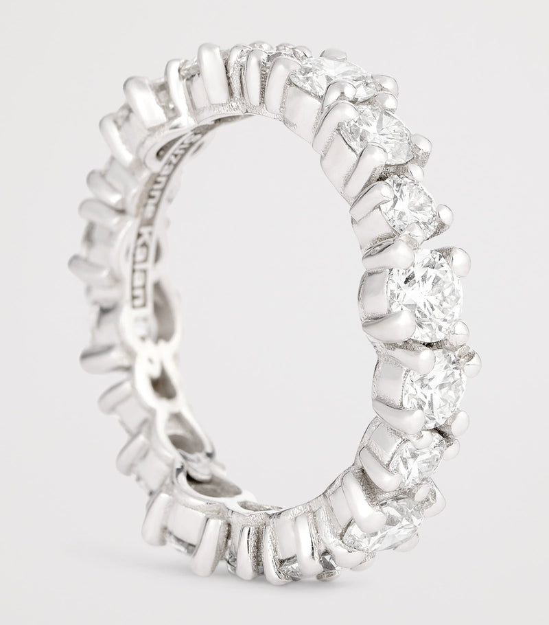 Suzanne Kalan diamond eternity ring 18kt white gold (British brand)