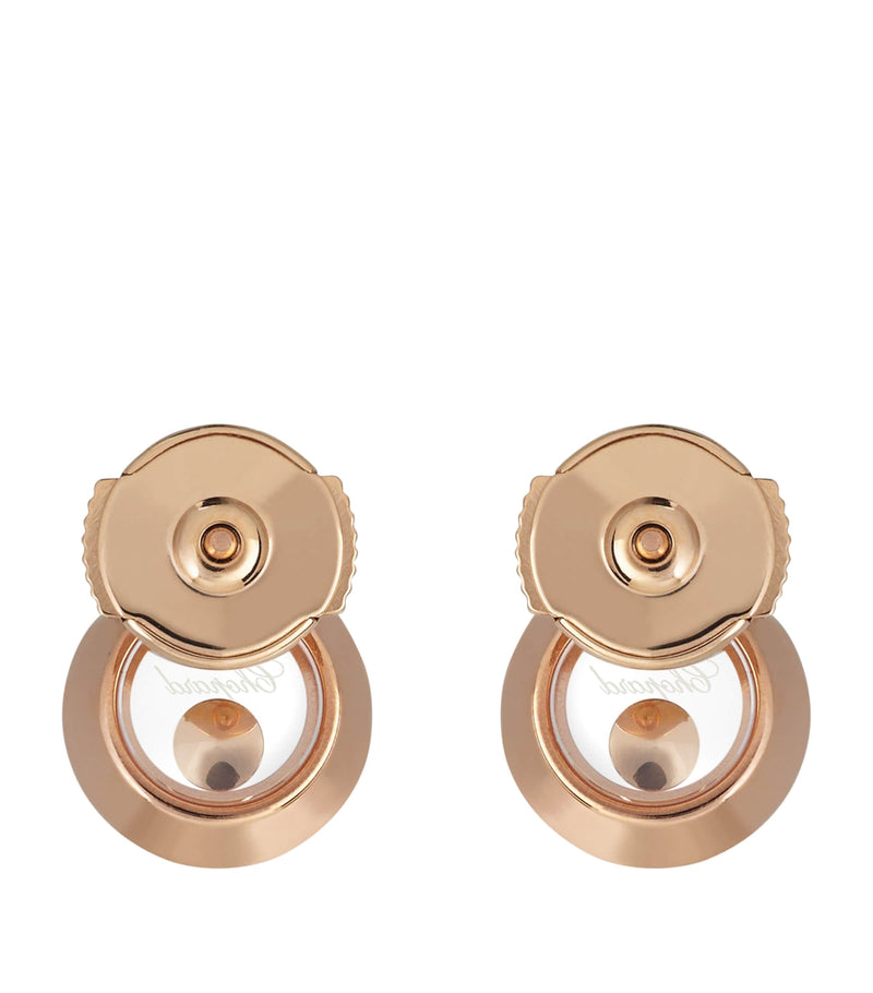 Chopard Happy Diamonds earrings rose gold (British brand)