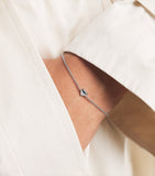 Astrid & Miyu recycled sterling silver heart bracelet, imported from the UK