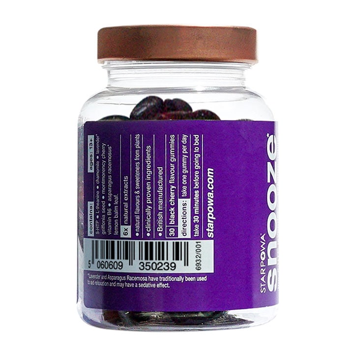 Starpowa Snooze Vitamin Black Cherry Flavoured 30 Gummies