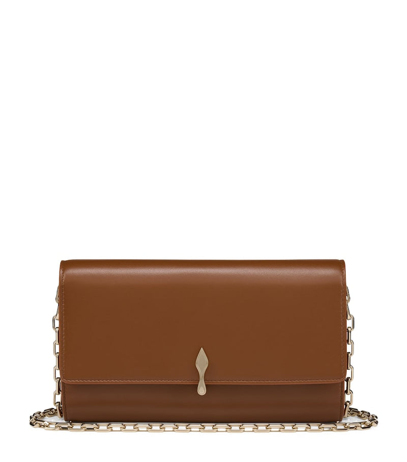 Christian Louboutin Bettina nappa leather chain wallet, imported from the UK