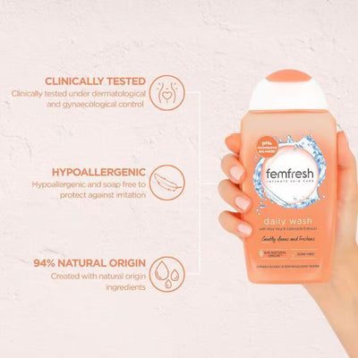 Superdrug Femfresh Daily Intimate Wash 150ml- Buy online at McGrocer