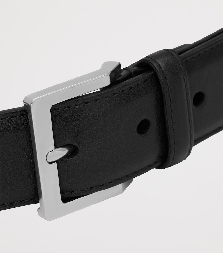 Saint Laurent leather Boucle Vadim belt (British brand)