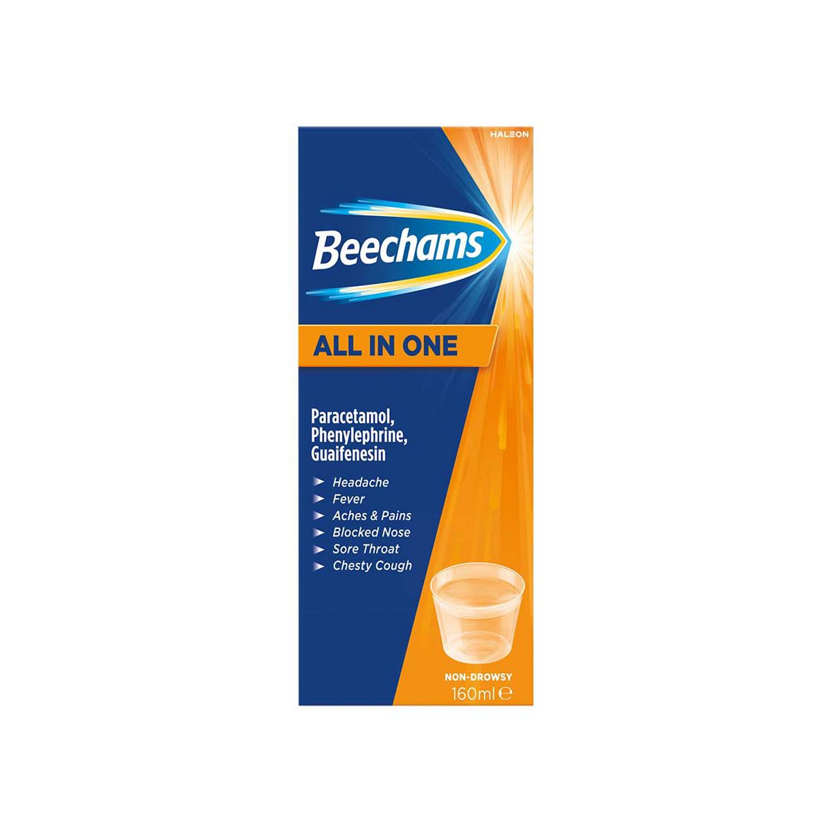 Beechams All in One Oral Solution - 160ml Cold and Flu Medicines Boots   