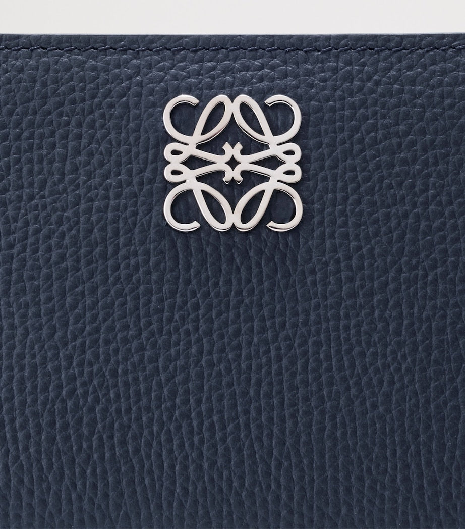 LOEWE compact wallet grained calfskin Anagram motif (British brand)