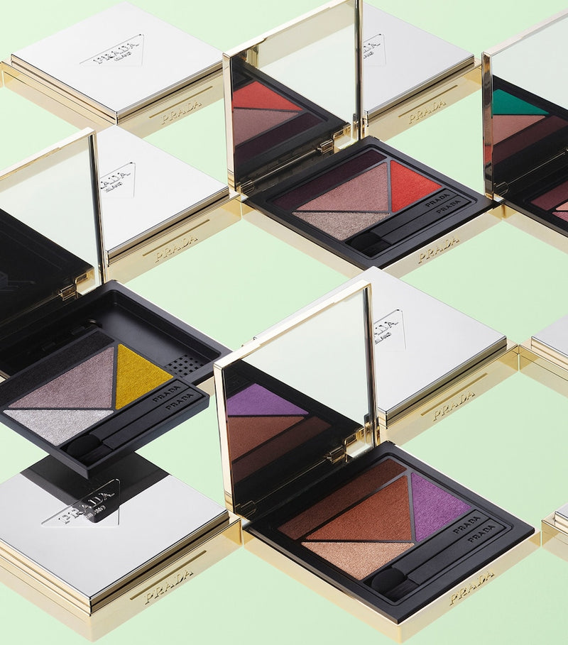 Prada Beauty durable multi-effect eyeshadow palette refill with four shades, imported from the UK