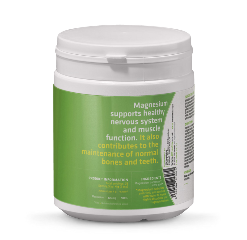 Mag365 magnesium powder unflavoured 300g (British brand)