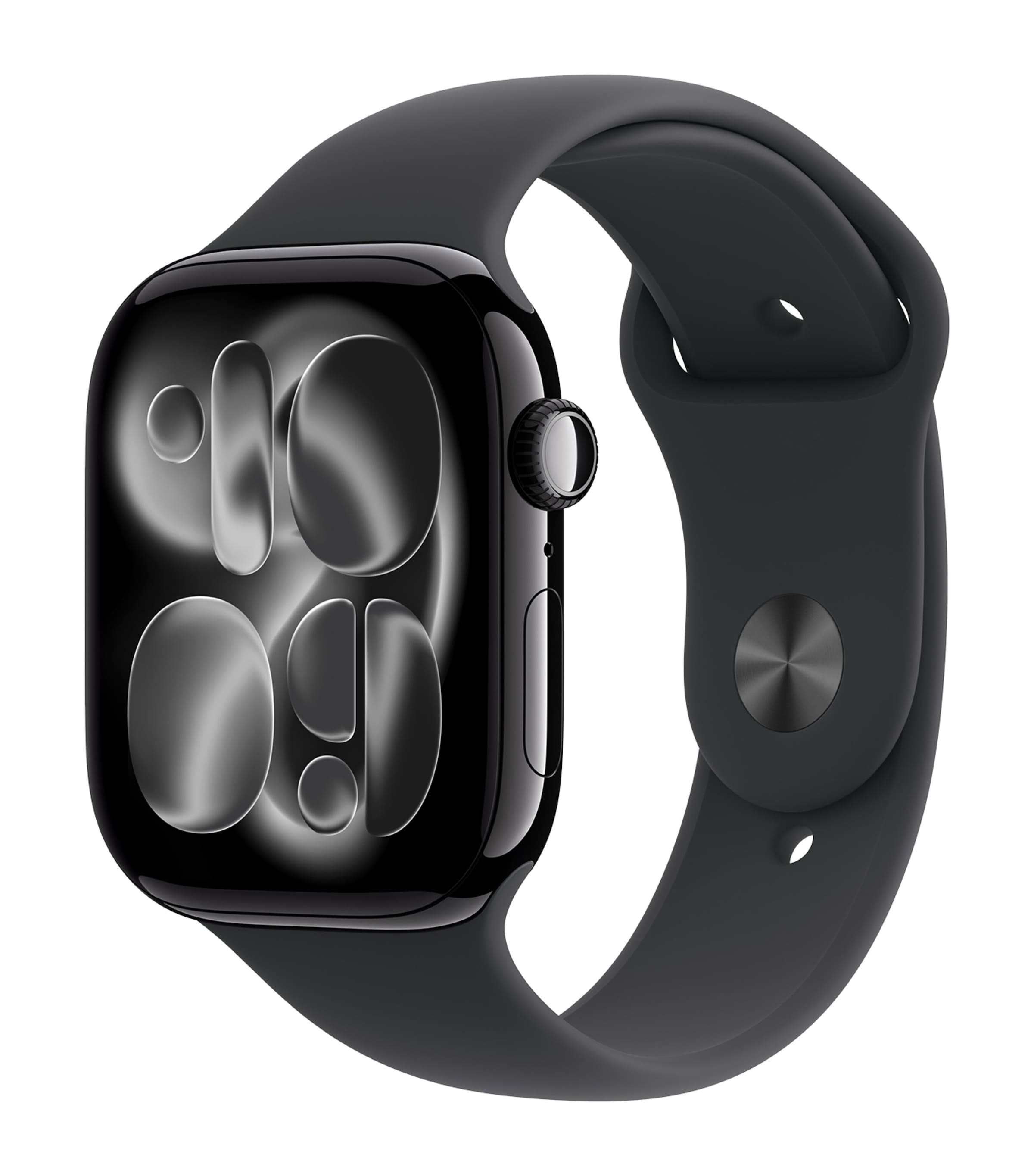 Apple smartwatch Jet Black with Black Sport Band 46mm - British product