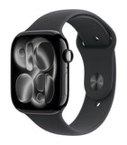 Apple smartwatch Jet Black with Black Sport Band 46mm - British product