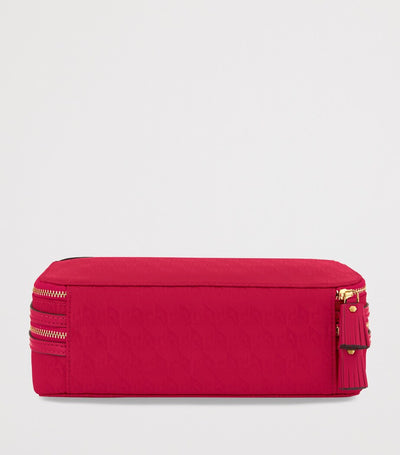 Harrods Two-Tiered Jacquard Makeup Pouch with Brush Slots 13.5x20.5x7cm- Buy online at McGrocer