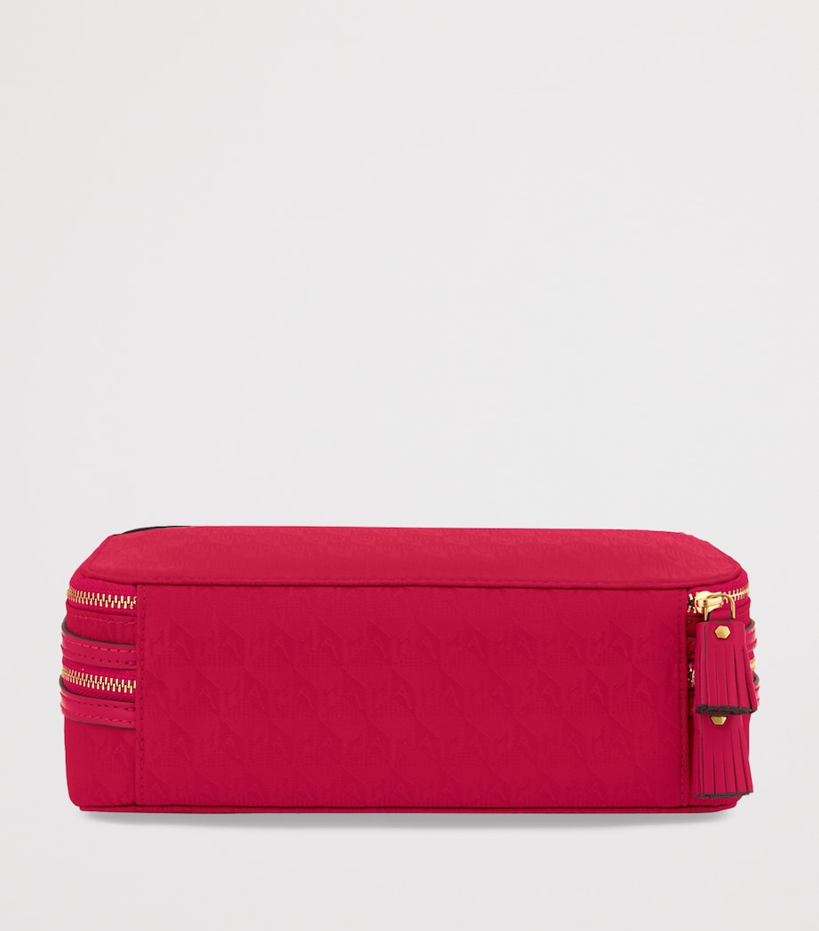 Anya Hindmarch jacquard logo makeup pouch - British product