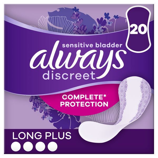 Always Discreet Incontinence Liners Long+ 20 GOODS Superdrug   