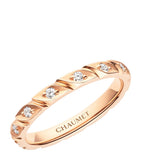 Chaumet Torsade wedding band rose gold diamond - British product