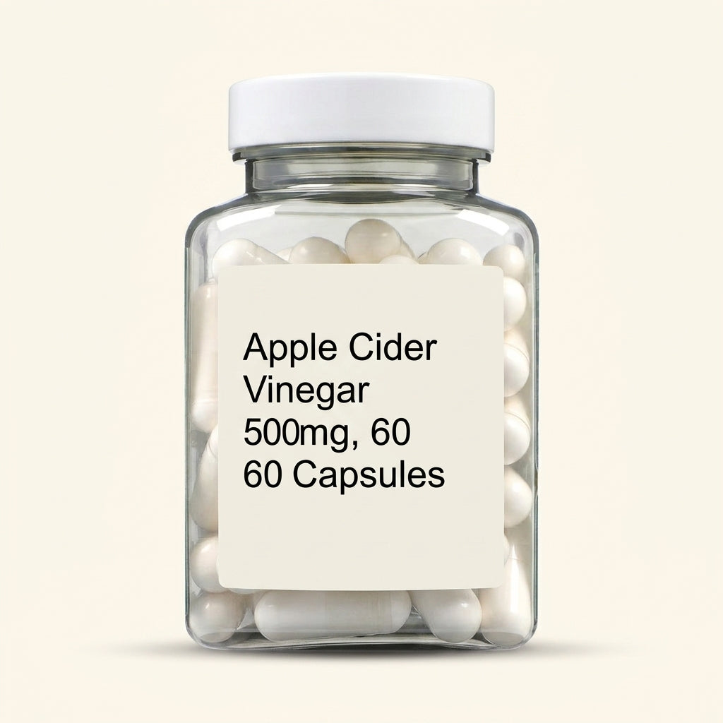 Holland & Barrett apple cider vinegar capsules 500mg 60 capsules, imported from the UK
