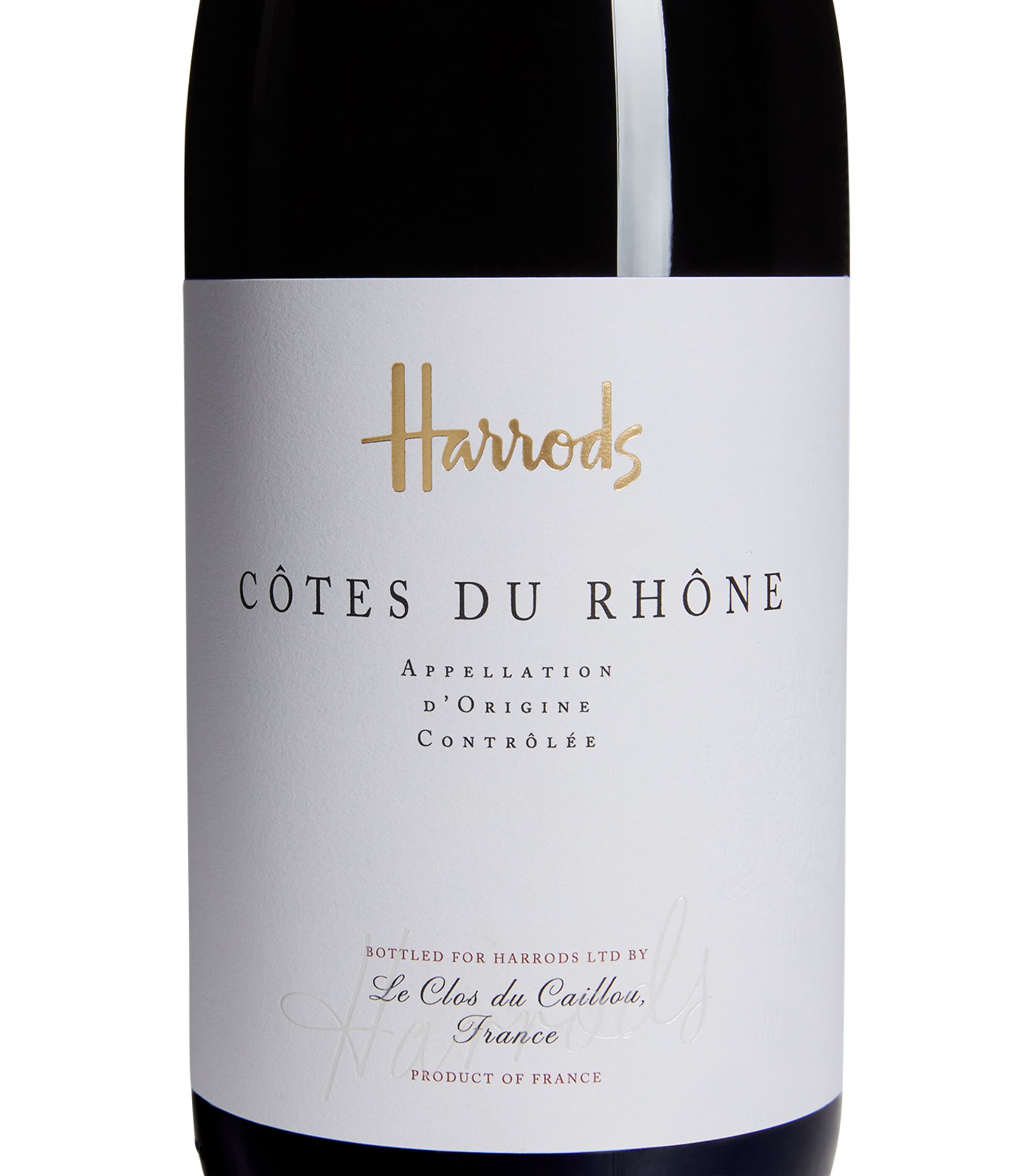 Harrods Côtes du Rhône red wine case 12 bottles, UK version
