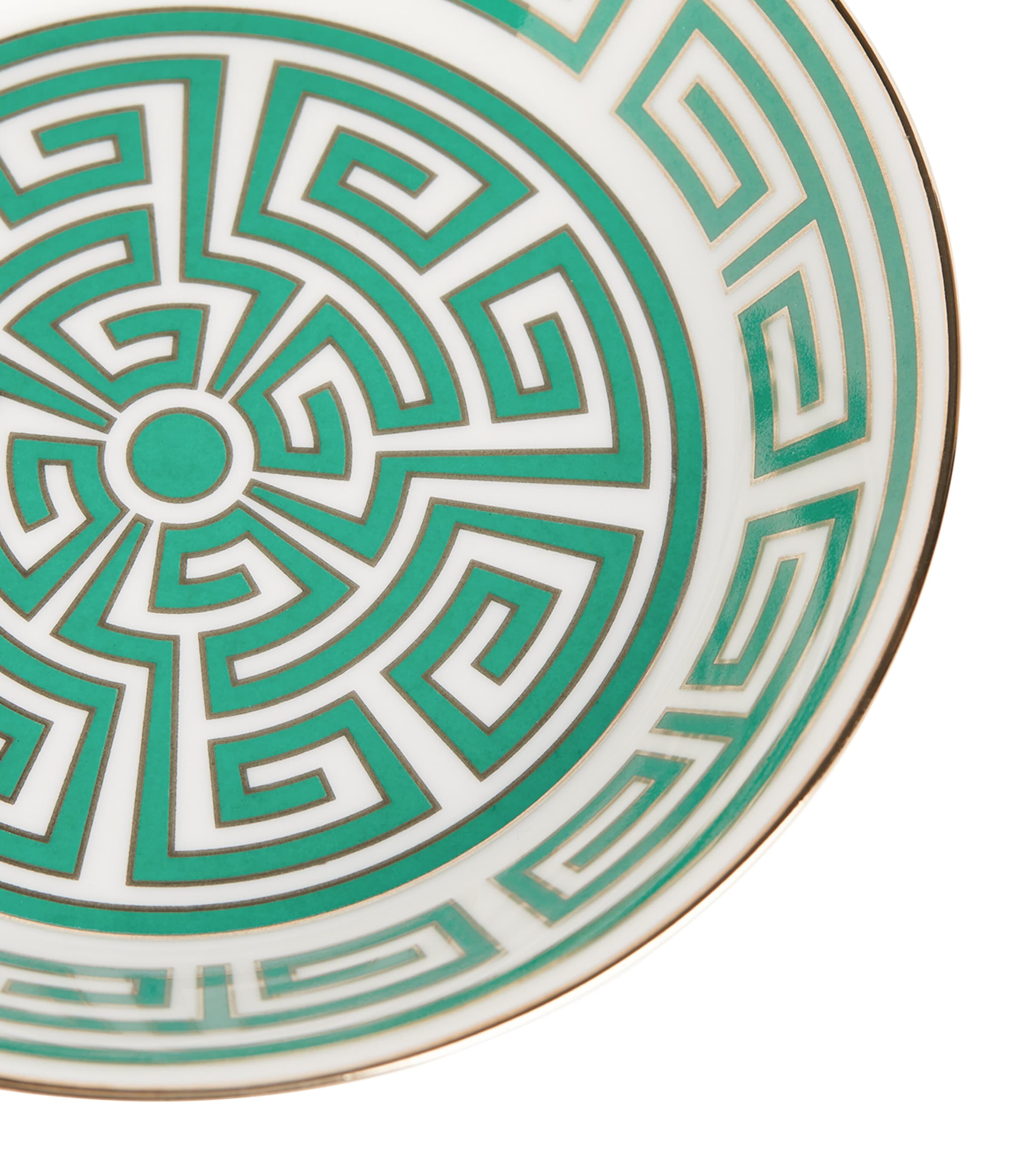 GINORI 1735 Labirinto Smeraldo tea saucer 13.5cm, UK version