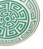 GINORI 1735 Labirinto Smeraldo tea saucer 13.5cm, UK version