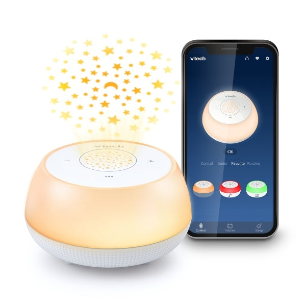 VTech V-Hush mini sleep soother with projector and night light - British product