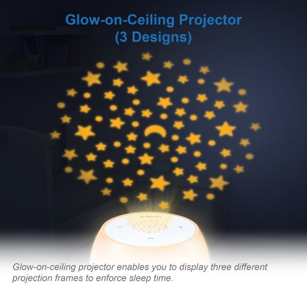 VTech V-Hush mini sleep soother with projector and night light - British product
