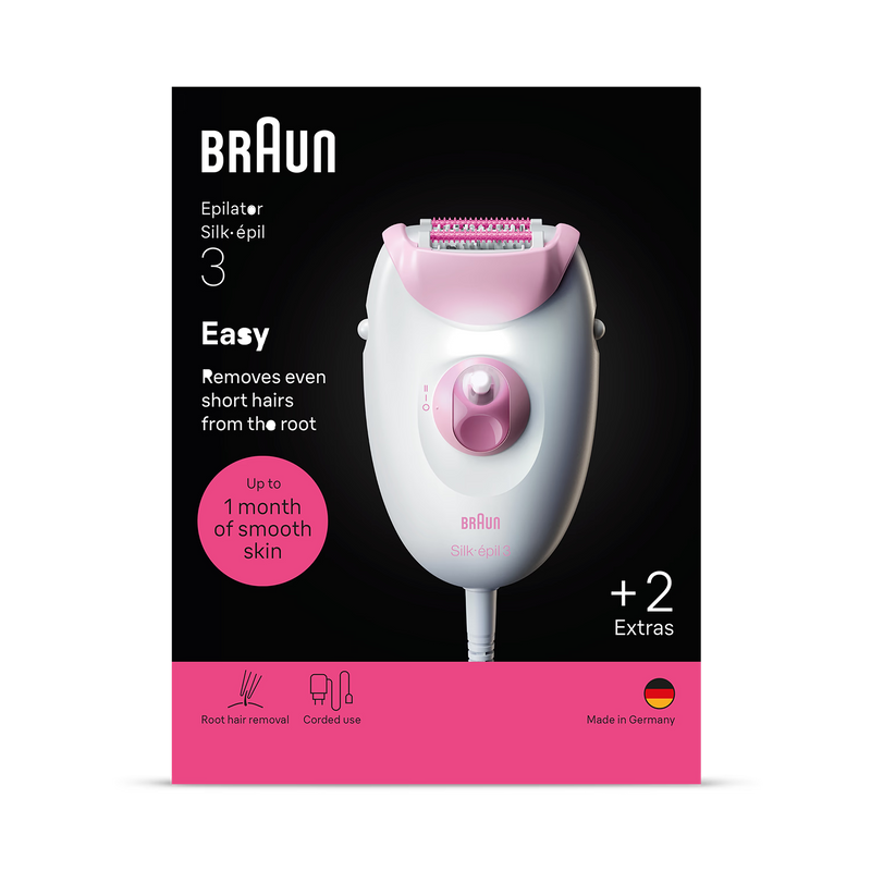 Braun Silk·épil 3 epilator pink - British product